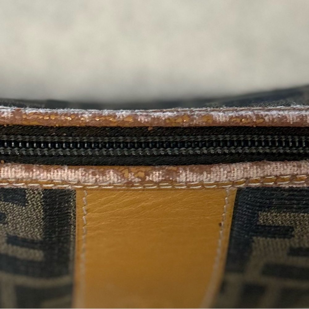 Authentic FENDI Vintage Black and Brown Crossbody Bag - Picture 4 of 8